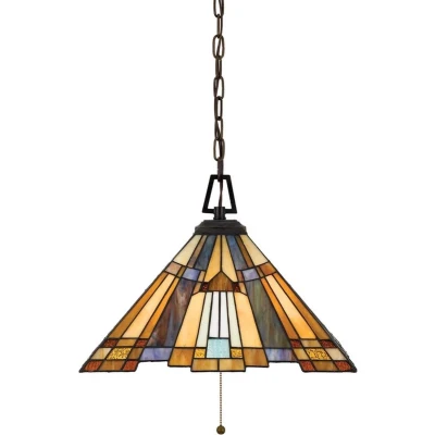 Afbeelding van Quoizel LED Pendelarmatuur Inglenook 3X E27 Max 60W Dimbaar Valiant Bronze