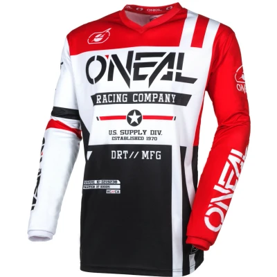 Afbeelding van O&#039;NEAL ELEMENT WARHAWK jersey zwart/wit/rood XXL