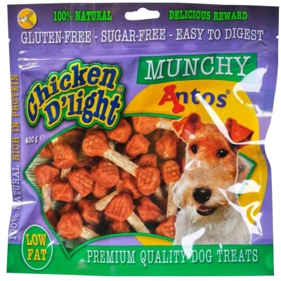 Afbeelding van Antos Chicken D&#039;Light Munchy 400 Gram
