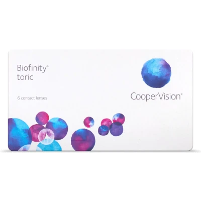 Afbeelding van Biofinity® toric Sterkte +0.25 Cilinder 0.75 As 10 6 pack Maandlenzen BC 8.70 Torische contactlenzen