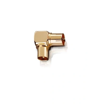 Afbeelding van Oehlbach 4403 Coax adapter, haaks Verguld Aansluitingen: stekker IEC, bus IEC 2 stuk(s)