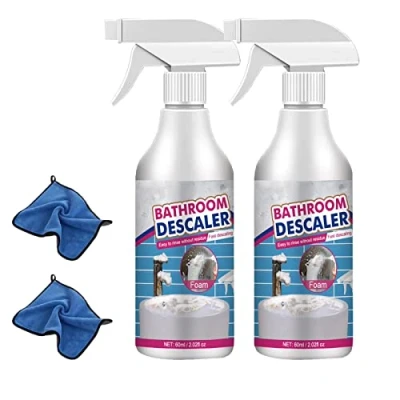 Afbeelding van Bathroom Descaler Spray, Joe Fish Stubborn Stains Cleaner Descaler, Foam, Limescale Shower, All Purpose Bubble (2 Pcs)