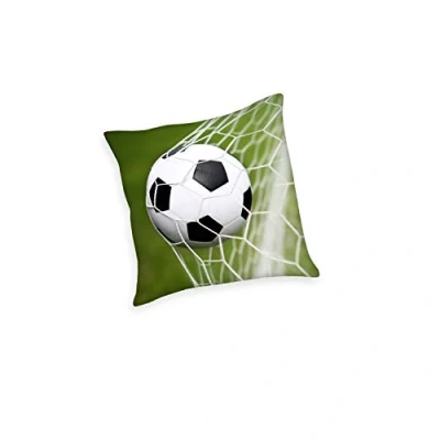 Afbeelding van Herding Decoratief kussen, voetbal omkeerbaar motief, 40 x cm, polyester, meerkleurig