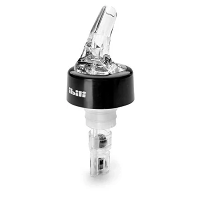 Afbeelding van Ibili Flessenschenker/dispenser, zwart/transparant, 9,2 x 4 cm