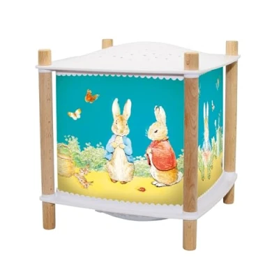 Afbeelding van Trousselier Peter Rabbit© Nachtlampje Lantern Revolution 2.0 Cartoon Muzikale Sterprojector Muziek &amp; Avondverhalen door Streaming Huilende Detector Oplaadbaar 2 Count