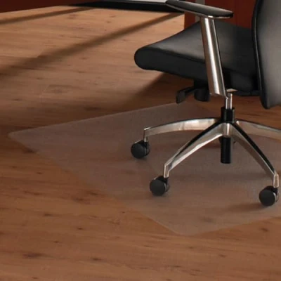 Afbeelding van Floortex 619500 vloerbeschermingsmat ULTIMAT II 120 x 90 cm transparant harde bodem 100% polycarbonaat, TÜV gecertificeerd