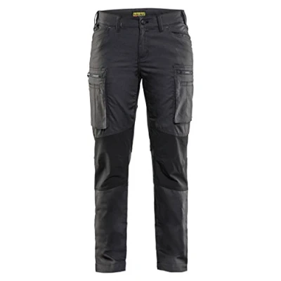 Afbeelding van Blaklader Service Werkbroek Dames stretch 7159 1146 Vrouwen Donkergrijs/Zwart 44