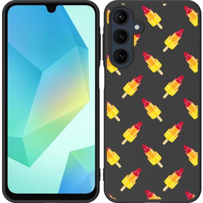 Afbeelding van Cazy Hoesje Zwart geschikt voor Samsung Galaxy A16 Raketjes