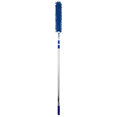 Afbeelding van WinHux® 3,5 meter (139&quot;) extra lange telescopische chenillestofdoek, uitschuifbaar, buigbaar, wasbaar, wasbaar