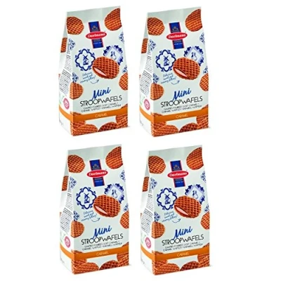 Afbeelding van Daelmans mini stroopwafels Doos met 12 zakjes 25 per zakje (280 Koeken)
