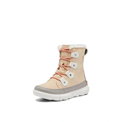 Afbeelding van Sorel Explorer II Joan waterdichte casual winterlaarzen voor dames, Bruin Nova Sand X Zeezout, 40 EU