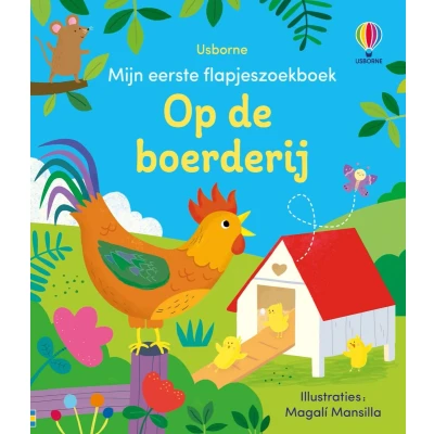 Afbeelding van Uitgeverij usborne mijn eerste flapjesboek op de boerderij