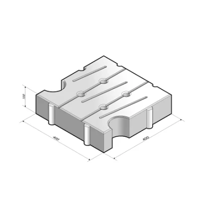 Afbeelding van Kijlstra Dynaflex 40x40x10 Cm Grijs bermverhardingsblokken zijn ideaal voor bermen langs wegen en fietspaden