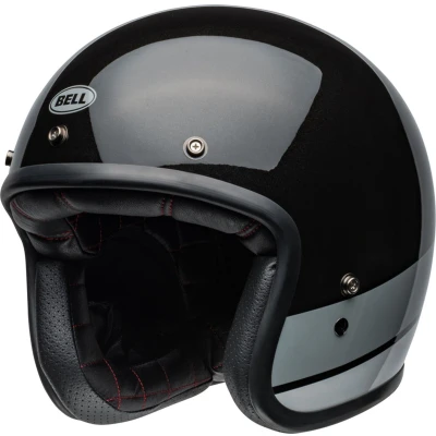 Afbeelding van Bell Custom 500 Black Flake Open Face Helmet S Maat Helm