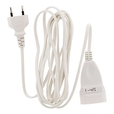 Afbeelding van Zenitech kwaliteit HO3VVH2F extender 2x 0,75 6A stopcontact wit 3m