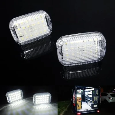 Afbeelding van RZG 2x LED Interieur Courtesy Cargo Load Ruimte Gebied Koepel Licht Wit Canbus Voor 2013+ Transit MK8 Tourneo Custom Courier Connect