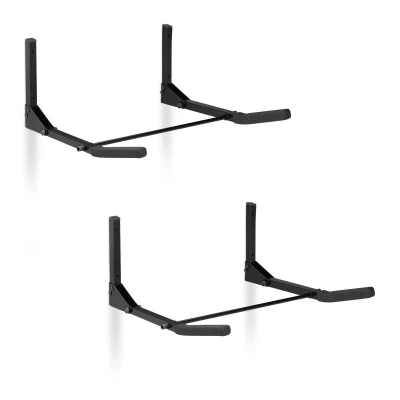 Afbeelding van Relaxdays 2 x fietsophangsysteem muur ophangbeugel voor fiets klapbaar tot 30 kg