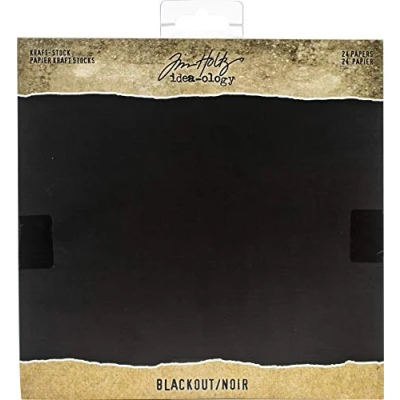 Afbeelding van Idea ology Tim Holtz Kraft Stock 8x8 Inch Paper Stash Blackout (TH94020)