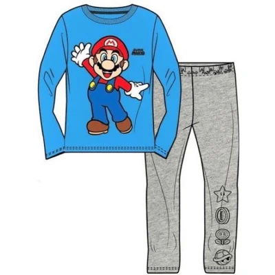 Afbeelding van Super Mario Pyjama Koningsblauw. Maat 104 cm / 4 jaar