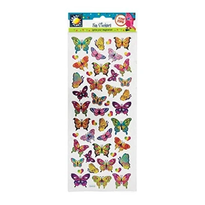 Afbeelding van Craft Planet CPT 805215 Stickers, Dierenprint, gesorteerd, vlinders