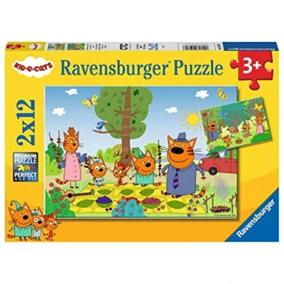 Afbeelding van Ravensburger puzzel Kid E Cats 2x12 stukjes kinderpuzzel