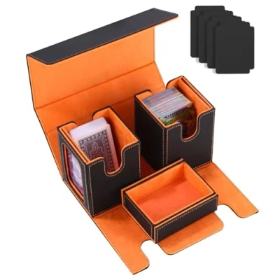 Afbeelding van Azyvum Premium magnetische verzamelkaartenbox met kubusvak voor 200 kaarten