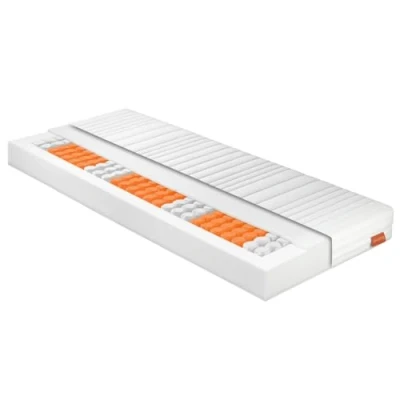 Afbeelding van sleepling 196766 Pocketveringmatras Comfort 110, 7 zone puntoflex, hardheidsgraad 2.5, Made in EU, handgrepen voor omkeren, Oeko Tex, wasbaar op 60 graden, 120 x 200 18 cm, wit