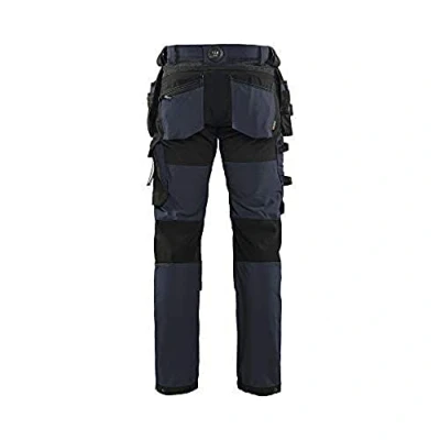 Afbeelding van Blaklader Werkbroek met 4 weg stretch 1522 1645 Donker marineblauw/Zwart C146