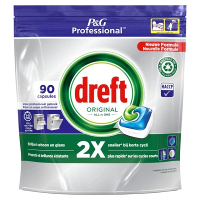 Afbeelding van Dreft Original All in One Vaatwastabletten Regular 90 stuks