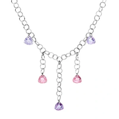 Afbeelding van Orphelia ZK 2684 Collier Zilver 925 46 cm Swarovski kristal