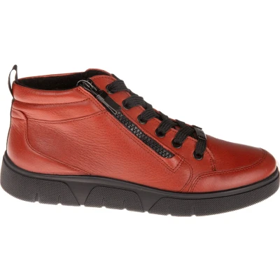 Afbeelding van ara ROM Sport Sneakers hoog, Dames, Maat: 40, Rot Veloursleer
