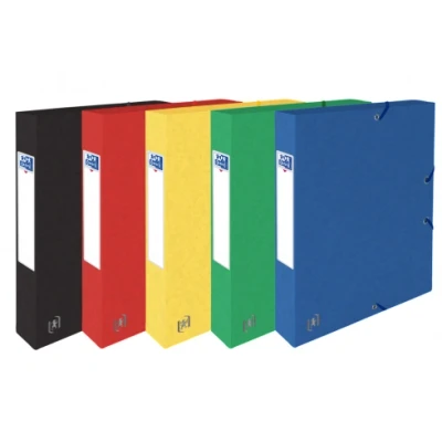 Afbeelding van 9x OXFORD Top File verzamelbox A4 40mm assorti