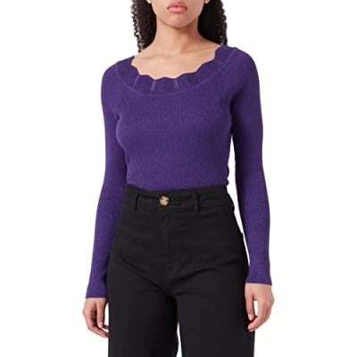 Afbeelding van ICHI Dames IHMOPAZ LS2 pullover, 193750/violet indigo, XS