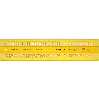 Afbeelding van Aristo Ar 5301/3 Lettersjabloon 3,5Mm H Profiel Schriftvorm B Recht