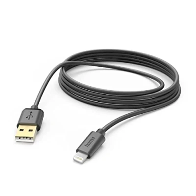 Afbeelding van Hama Oplaadkabel Usb A Lightning 3 M Zwart