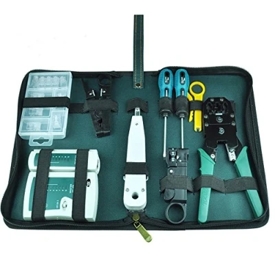 Afbeelding van NUZAMAS Ethernet LAN RJ11 RJ45 CAT5 Kabel Tester Netwerk Analyzer Draad Krimping Crimper Stripper Tool Kit Schroevendraaier Punch Down Gereedschap Set