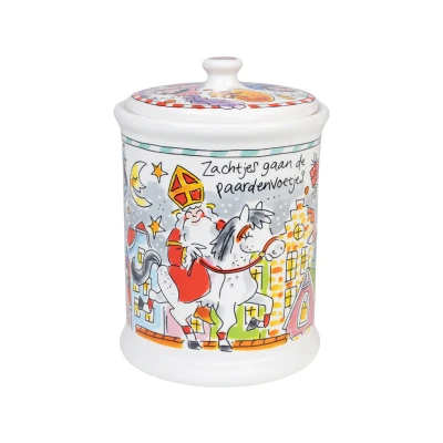 Afbeelding van Blond Amsterdam Voorraadpot Sint 2024 16x16x22cm Nice thingZ