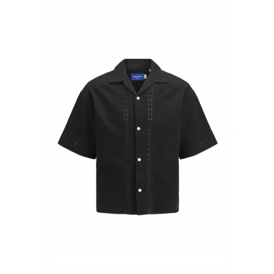 Afbeelding van Jack &amp; Jones WIDE FIT Overhemd, Heren, Maat: Large, Black