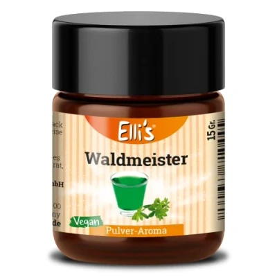 Afbeelding van Ellis Aromen Waldmeister poeder levensmiddelaroma veganistisch en caloriearm voor levensmiddelen vloeistoffen het bakken koken geschikt pap kwark