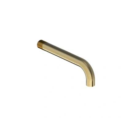 Afbeelding van HotBath Cobber Uitloop 18cm Geborsteld Messing CB094 18BB