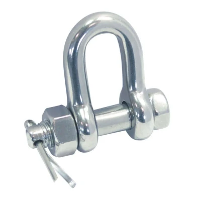Afbeelding van RVS D sluiting met borgbout 6,4 mm 316
