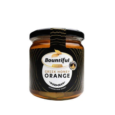 Afbeelding van Bountiful Select Griekse Rauwe Honing Orange/sinaasappel 500g