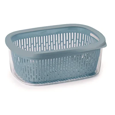 Afbeelding van Snips Lichtblauw aroma opbergdoos Keeper Light Blue 4 liter binnenrooster luchtdichte sluiting 28,5 x 20,5 11 cm Made in Italy, liter, kunststof