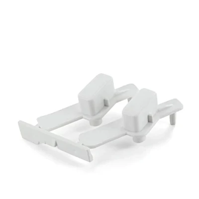Afbeelding van DL pro Knoopdop voor Whirlpool Bauknecht 481071425341 Indesit C00311013 wit de Schakelaarduwknoop van het Terugstellenbegin PWF AWO AWS Wasmachine