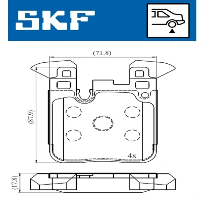 Afbeelding van SKF Remblokset VKBP 90554