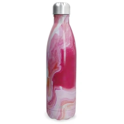 Afbeelding van S&#039;well Stainless Steel Reusable Water Bottle, 750ml, Rose Agate, Drievoudig geïsoleerde en lekvrije drinkfles voor warme koude dranken tot 48 uur koud/24 heet