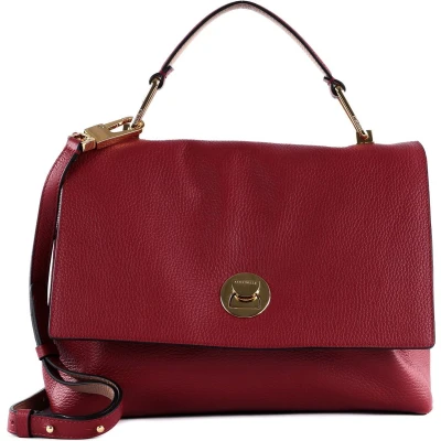 Afbeelding van COCCINELLE Leren Handtas Schoudertas Liya Handbag Sangria / Skin (rood)paars