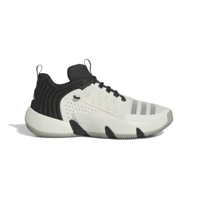 Afbeelding van adidas Performance TRAE Unlimited Basketballschuh Herren Basketbalschoenen, Maat: 46, Cloud white carbon metal grey Textiel/ synthetisch