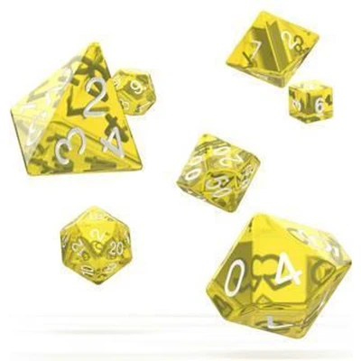 Afbeelding van Oakie Doakie Dice Set RPG Translucent: Yellow (7 stuks)
