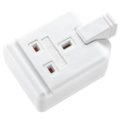Afbeelding van Masterplug ELS13W 01 Heavy Duty Single Socket Trailing Socket, zonder stekker en kabel, 13 Amp, Wit